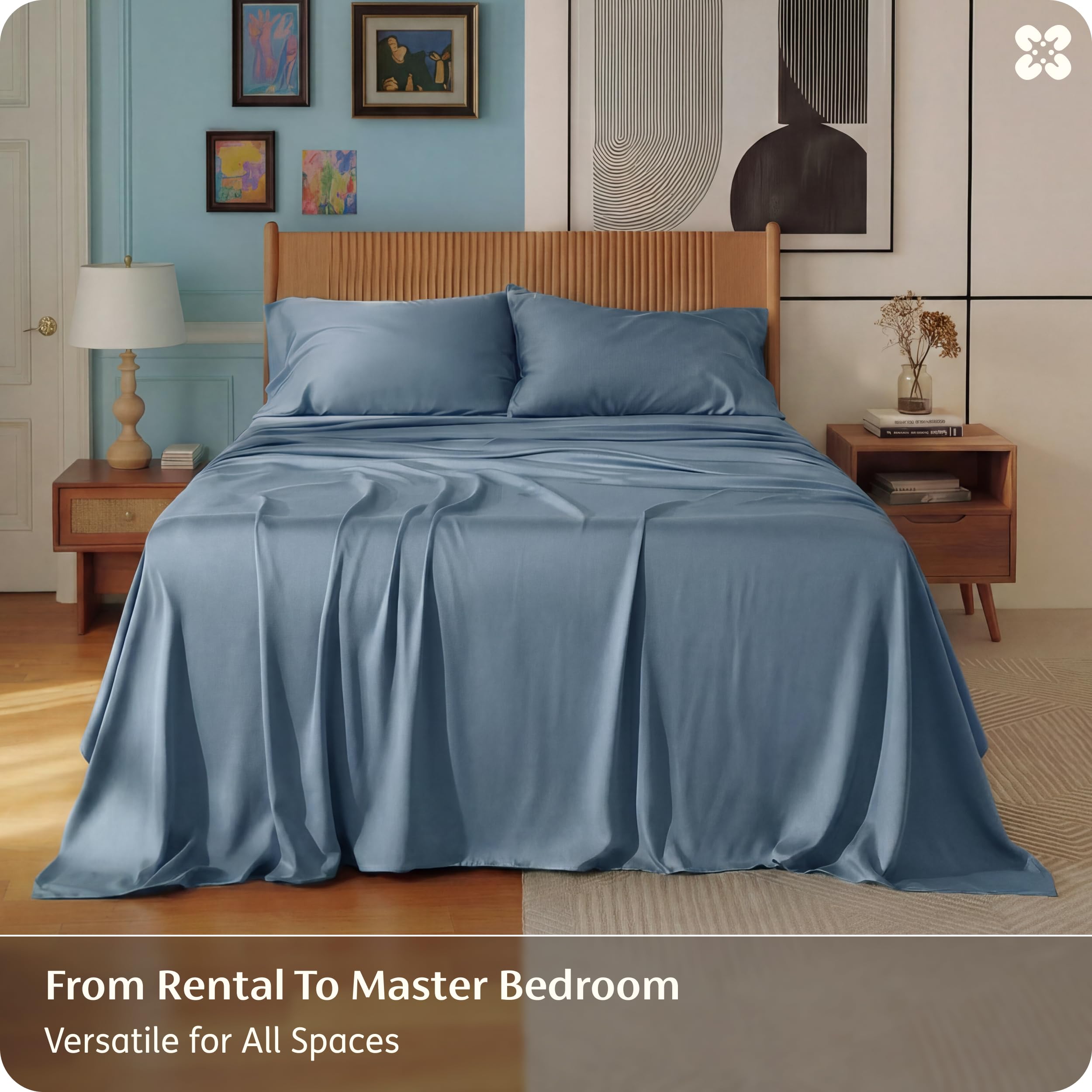 Bedsure cooling breathable sheets for hot nights and moisture management.