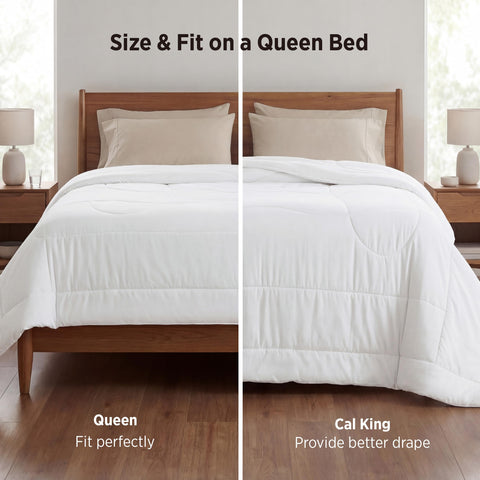 Bedsure cooling comforter queen bed setup with duvet cover for tidy cooling layer.