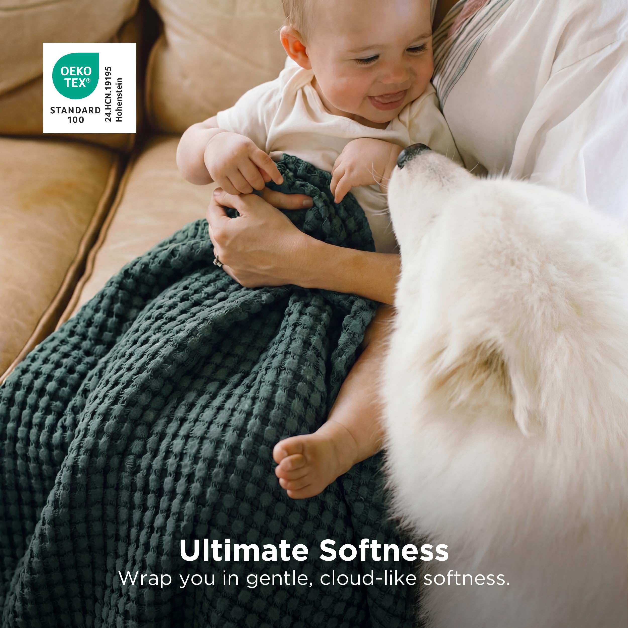 Bedsure blanket with reinforced stitched edges for long-lasting durability.