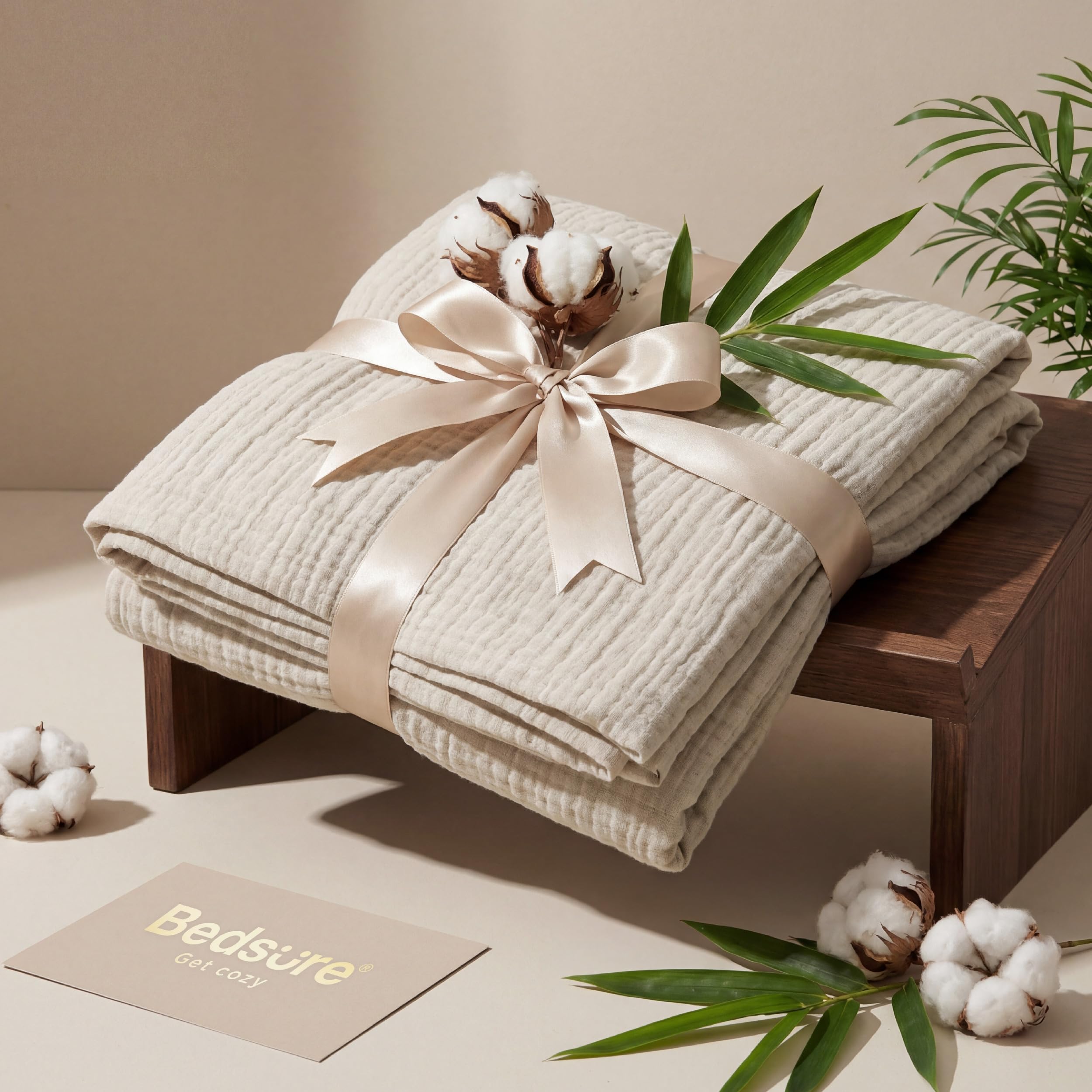 Bedsure king-size blanket packed for travel and easy layering