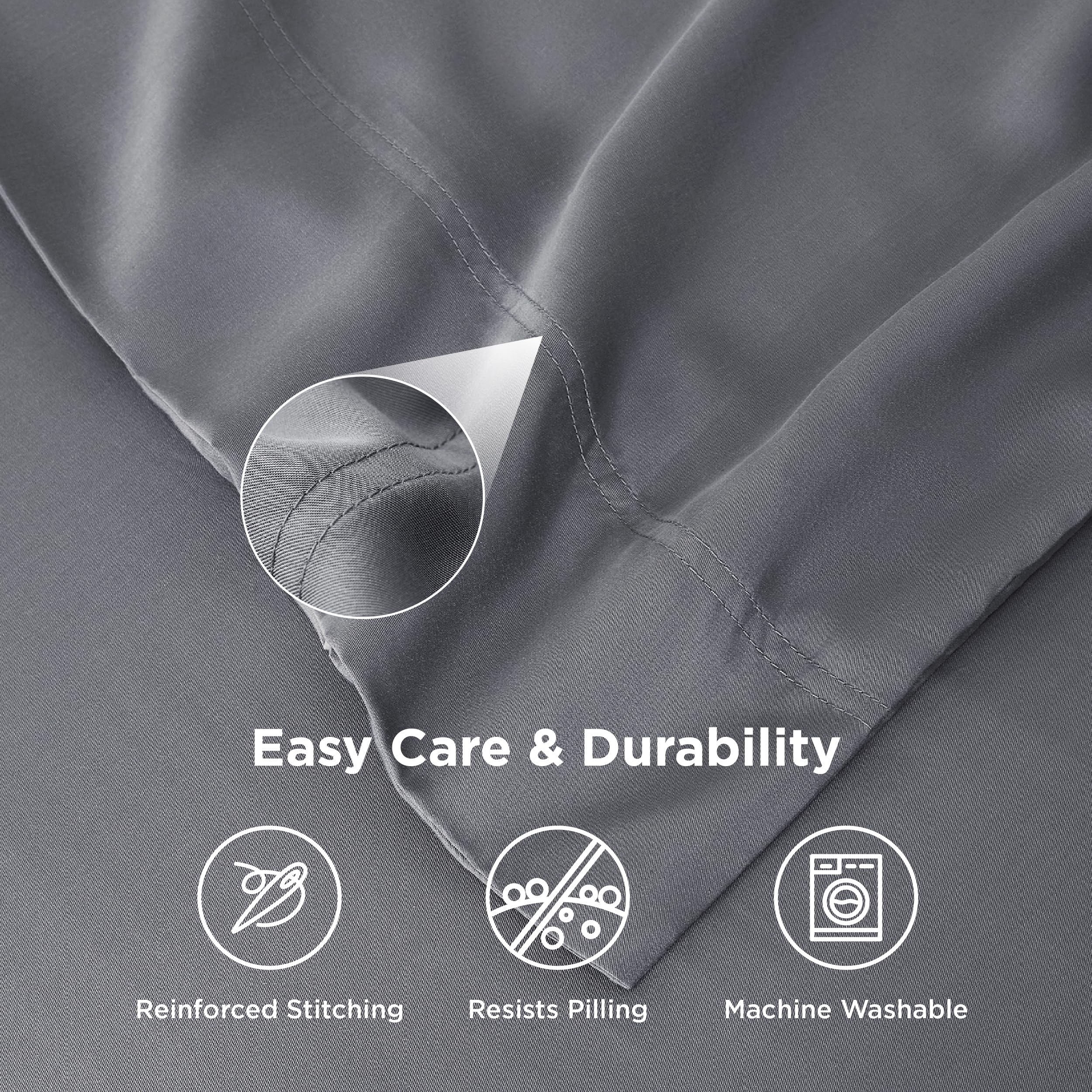 Bedsure cooling pillowcase with breathable texture for dry, comfortable nights.
