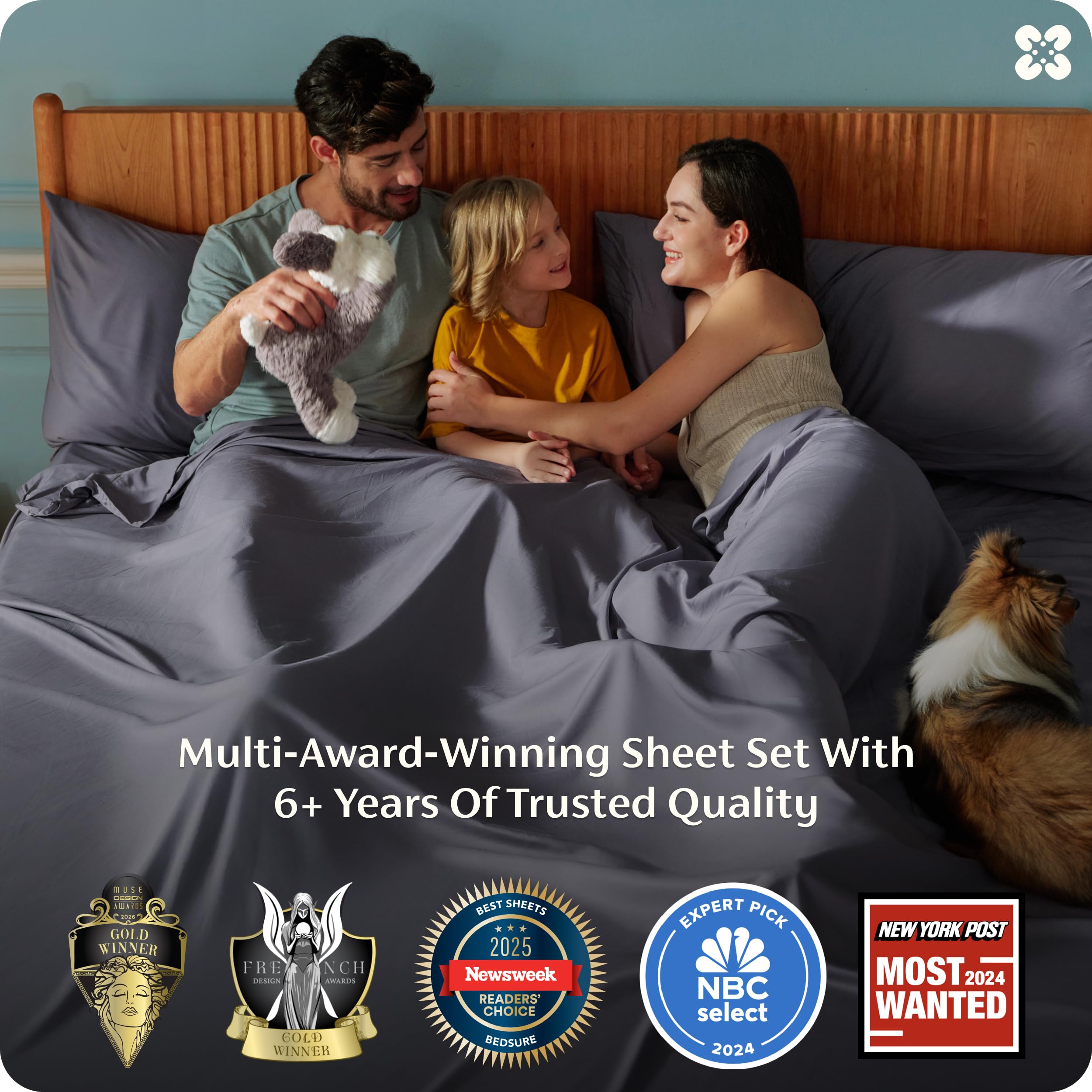 Bedsure cooling sheets king pillowcases with envelope closure to prevent slipping