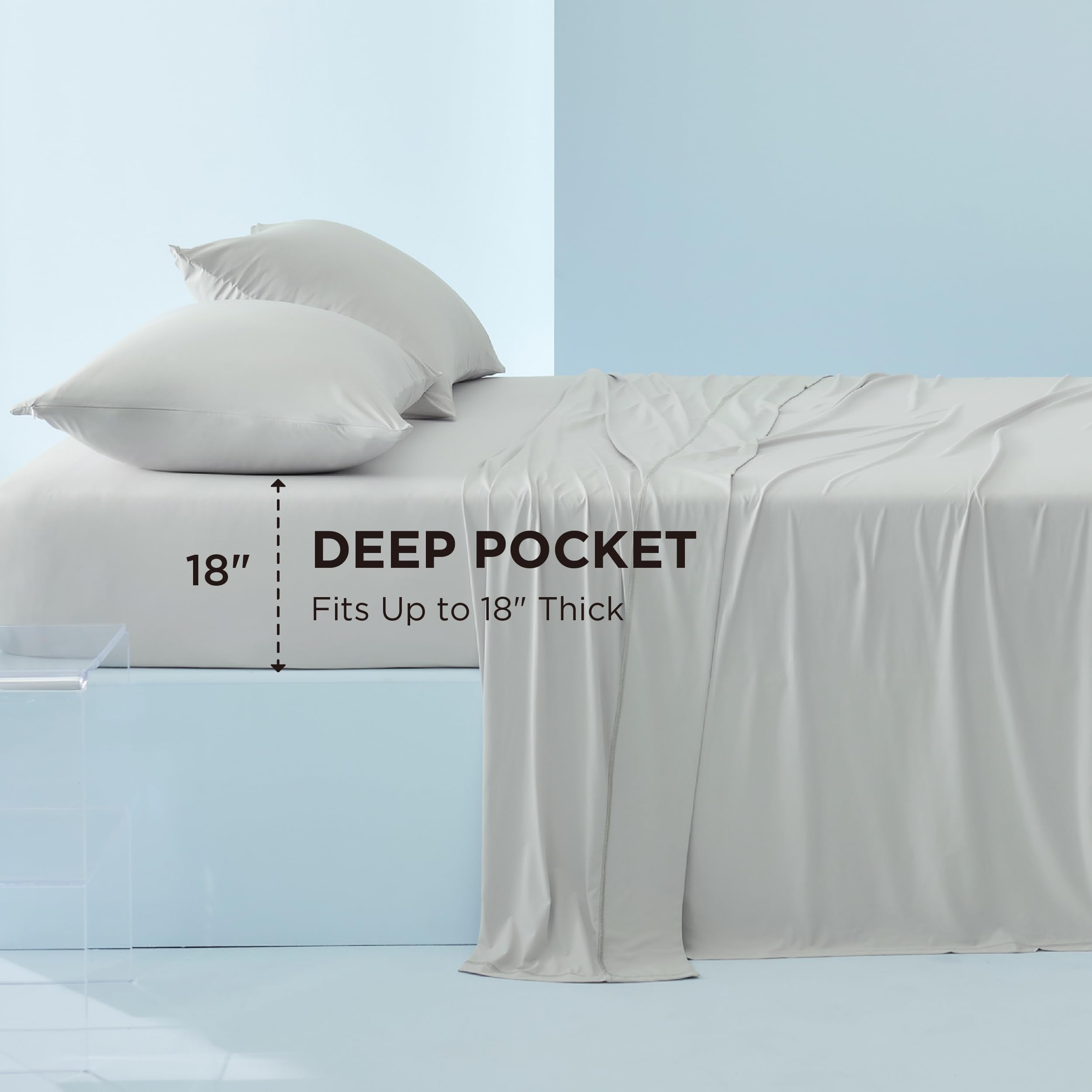 Bedsure soft-touch fabric close-up conveys skin-friendly comfort