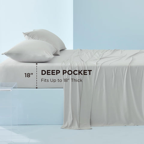 Bedsure soft-touch fabric close-up conveys skin-friendly comfort