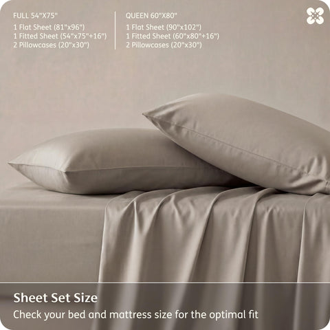 Bedsure cooling sheets on bed illustrate moisture-wicking for hot sleepers.
