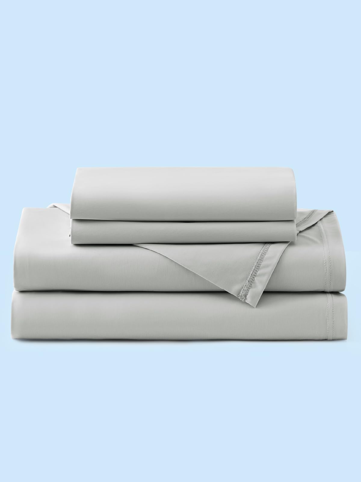 Bedsure cooling sheets in a calm bedroom setup for sweat-free nights