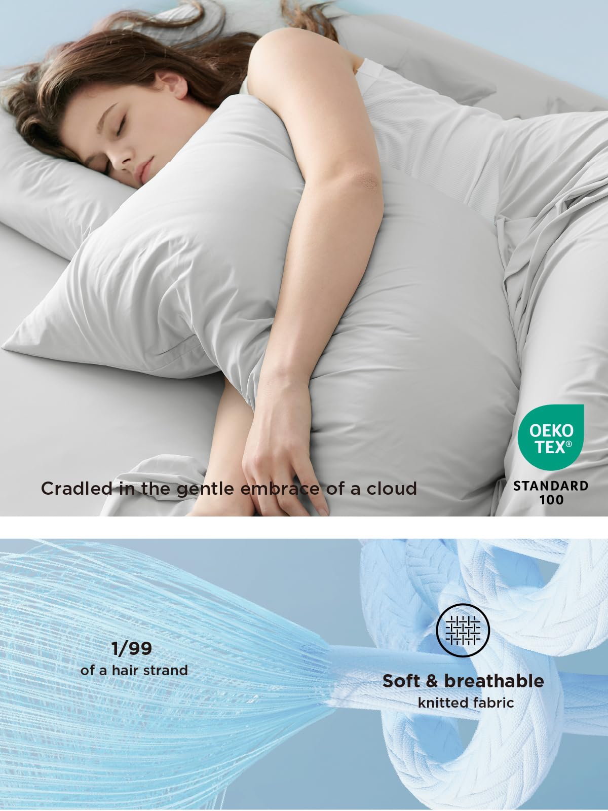 Bedsure queen flat sheet drapes with airy, lightweight feel (90 by 102 inches)