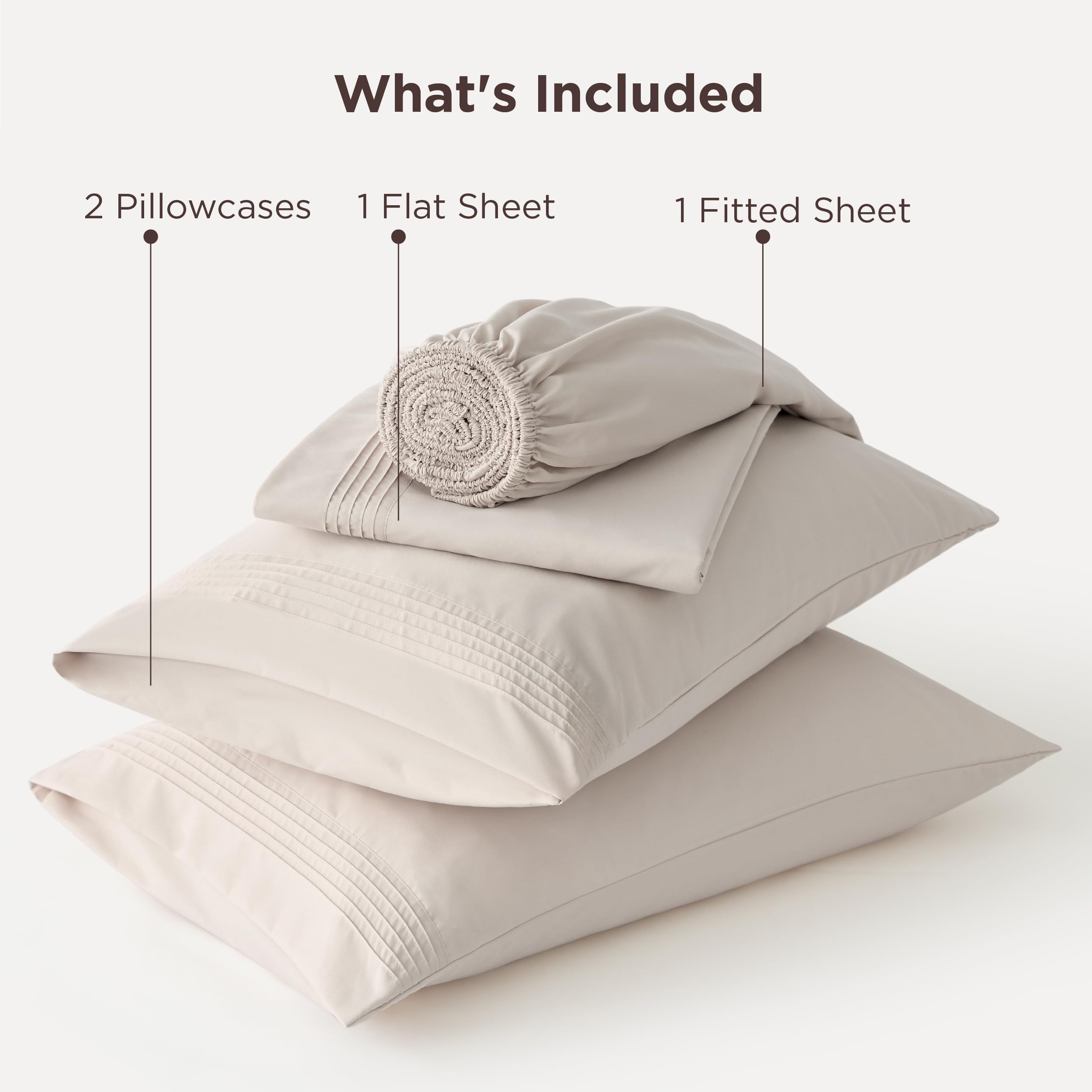 Bedsure close-up shows cooling, breathable sheet texture for cooler nights.