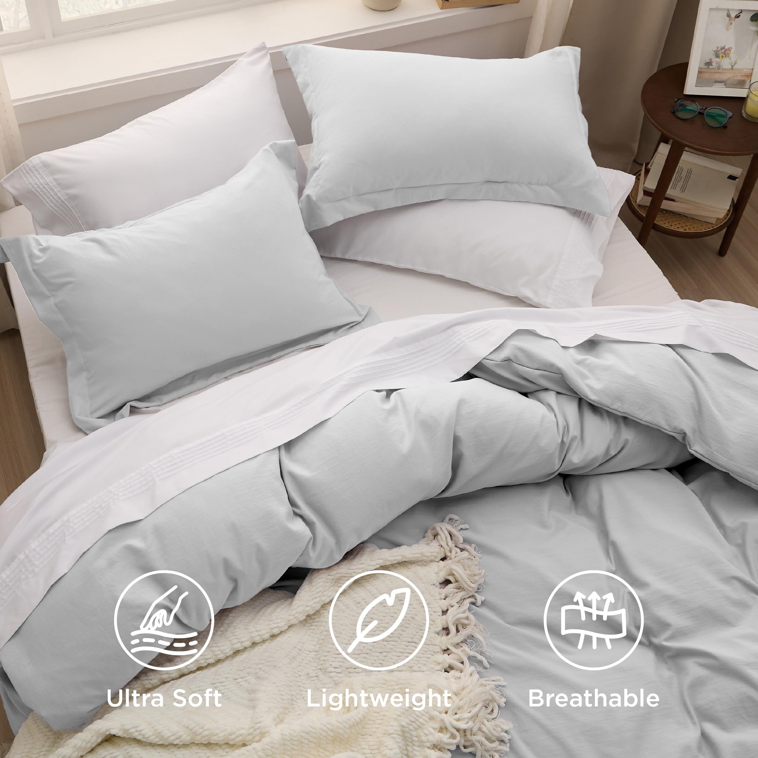 Bedsure corner ties prevent shifting for a tidy duvet setup