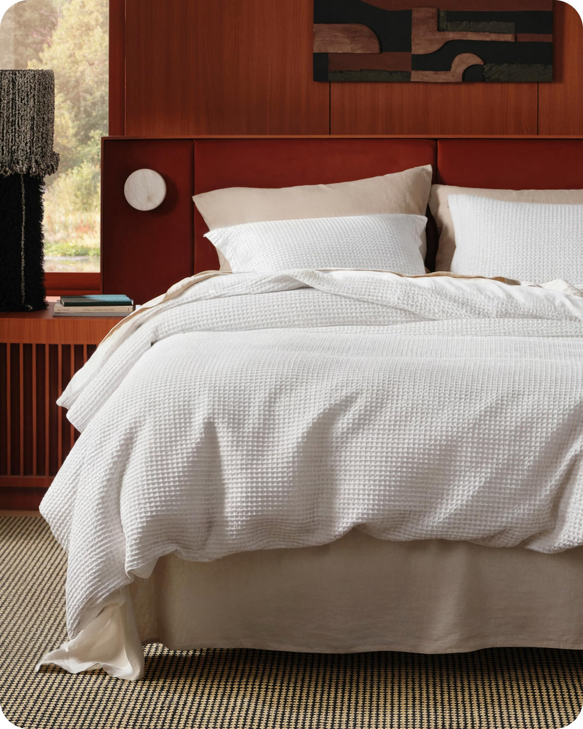 Bedsure cotton duvet cover oversized queen highlights 100% cotton softness and breathable comfort.