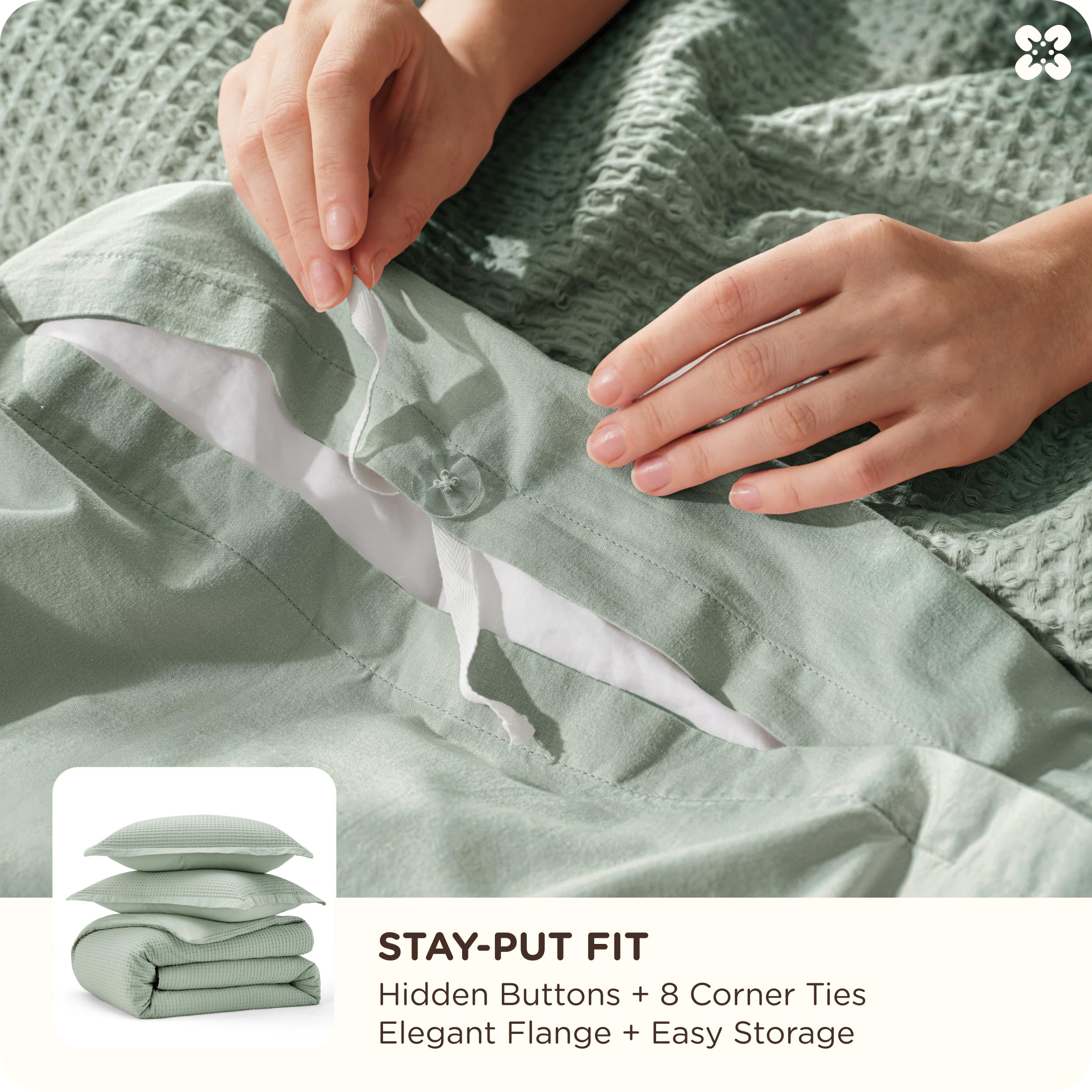 Bedsure cotton tote included adds convenient storage or gifting options.