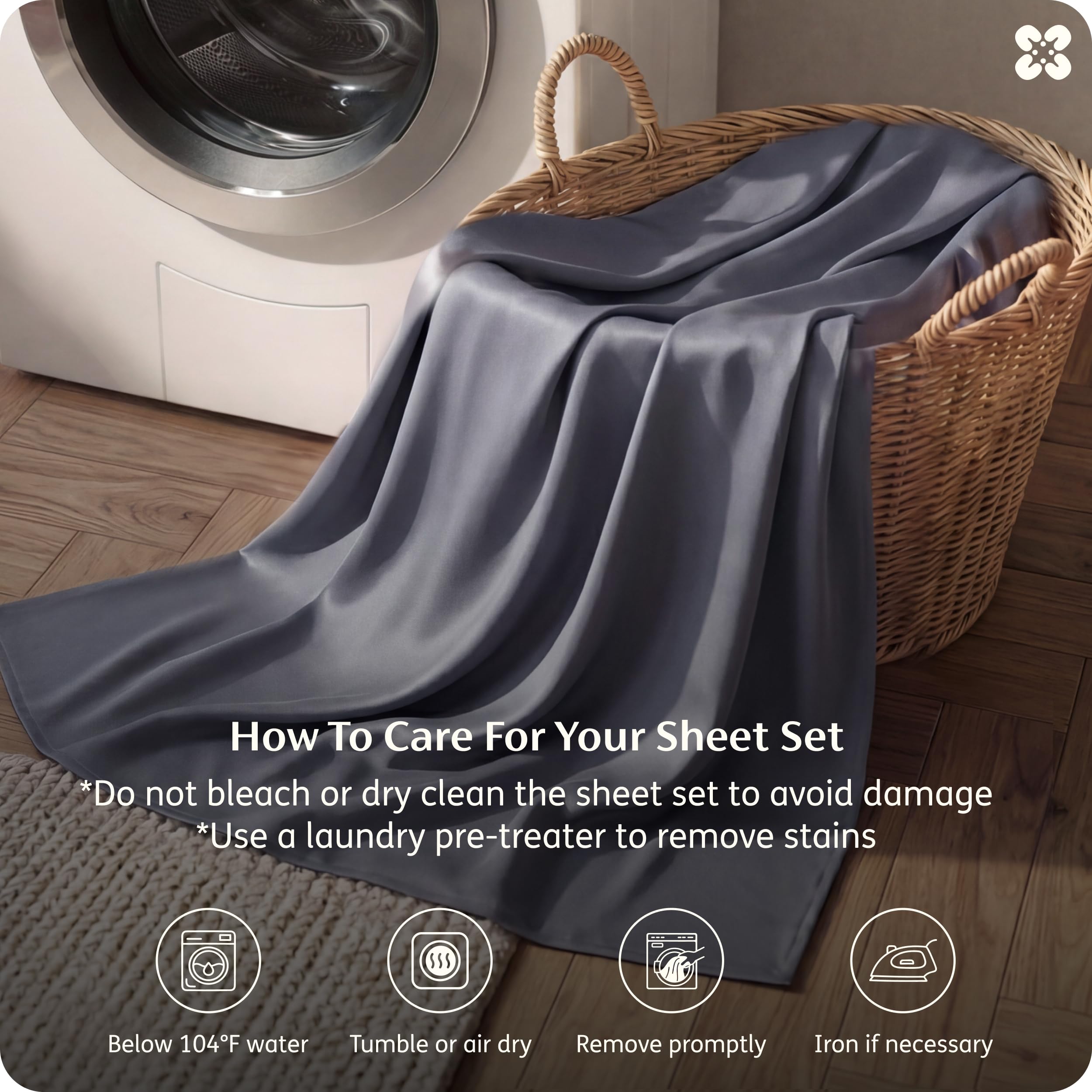 Bedsure dark grey color swatches evoke hotel-style luxury