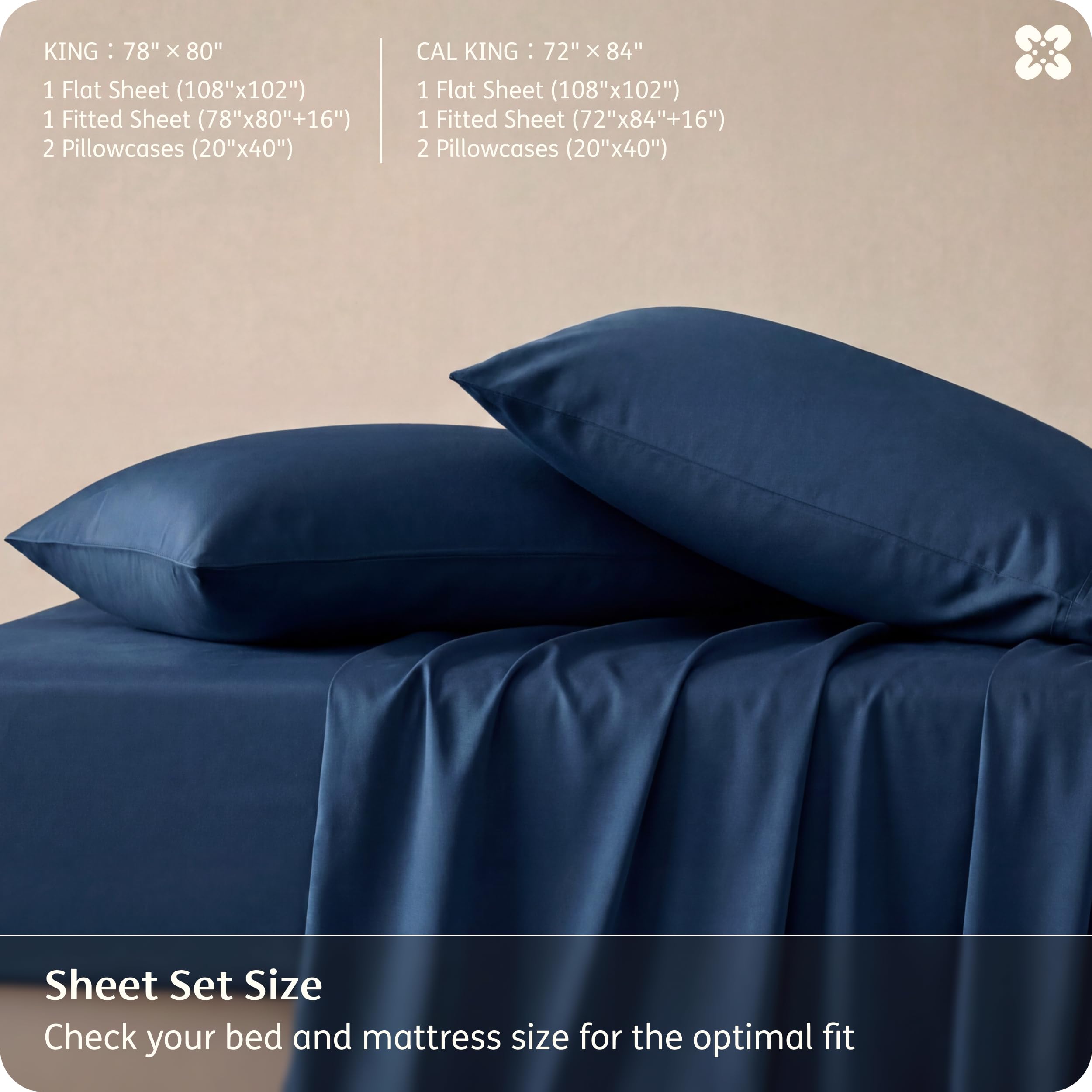 Bedsure deep-pocket 16-inch feature fits thicker mattresses securely