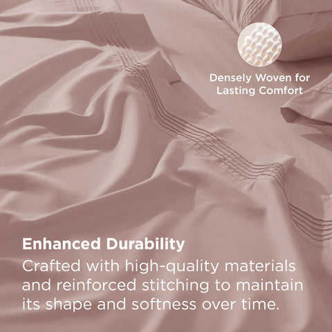 Bedsure deep-pocket with full elastic fits tall mattresses securely.