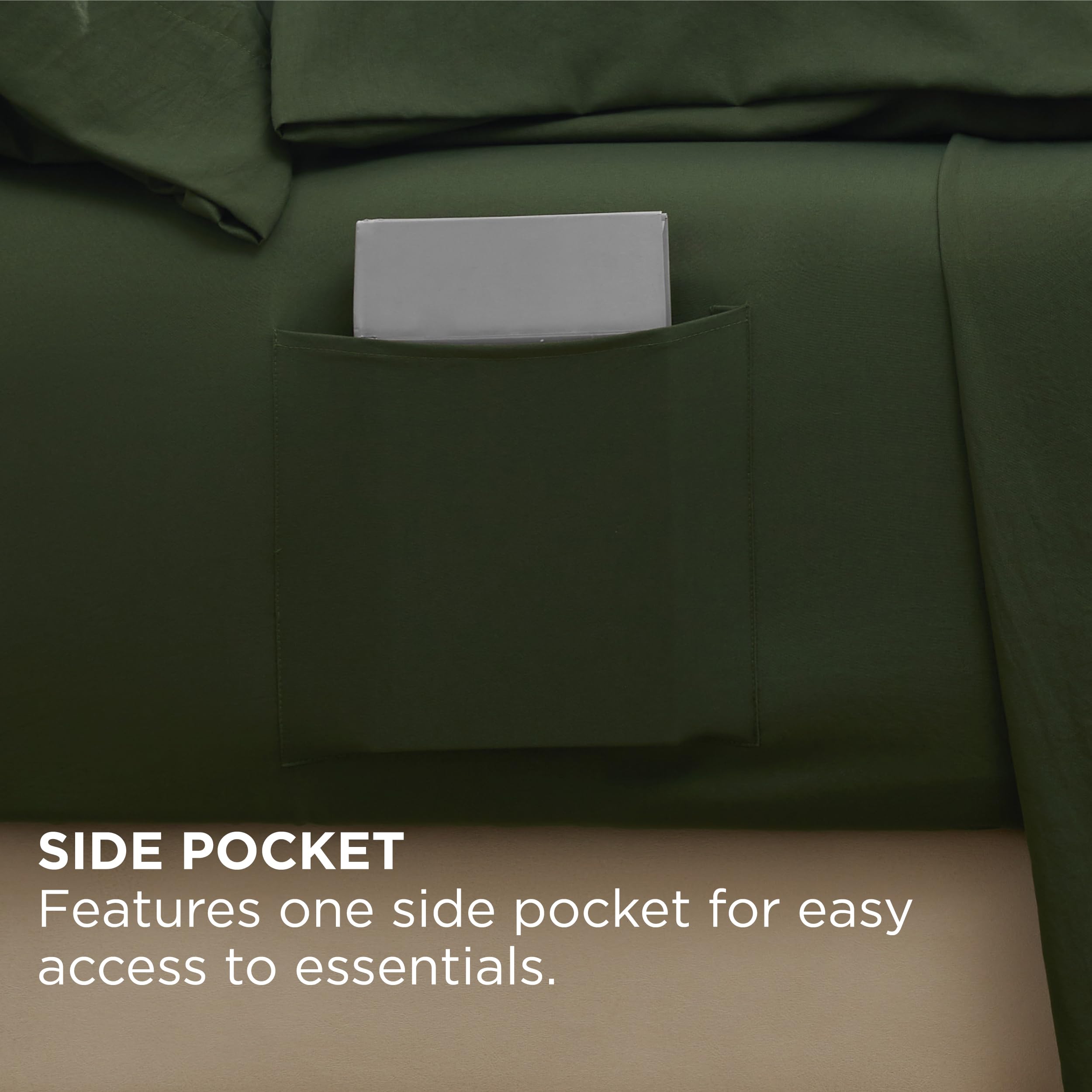 Bedsure Deep Pocket King Sheet Set breathable fabric helps you stay cool overnight