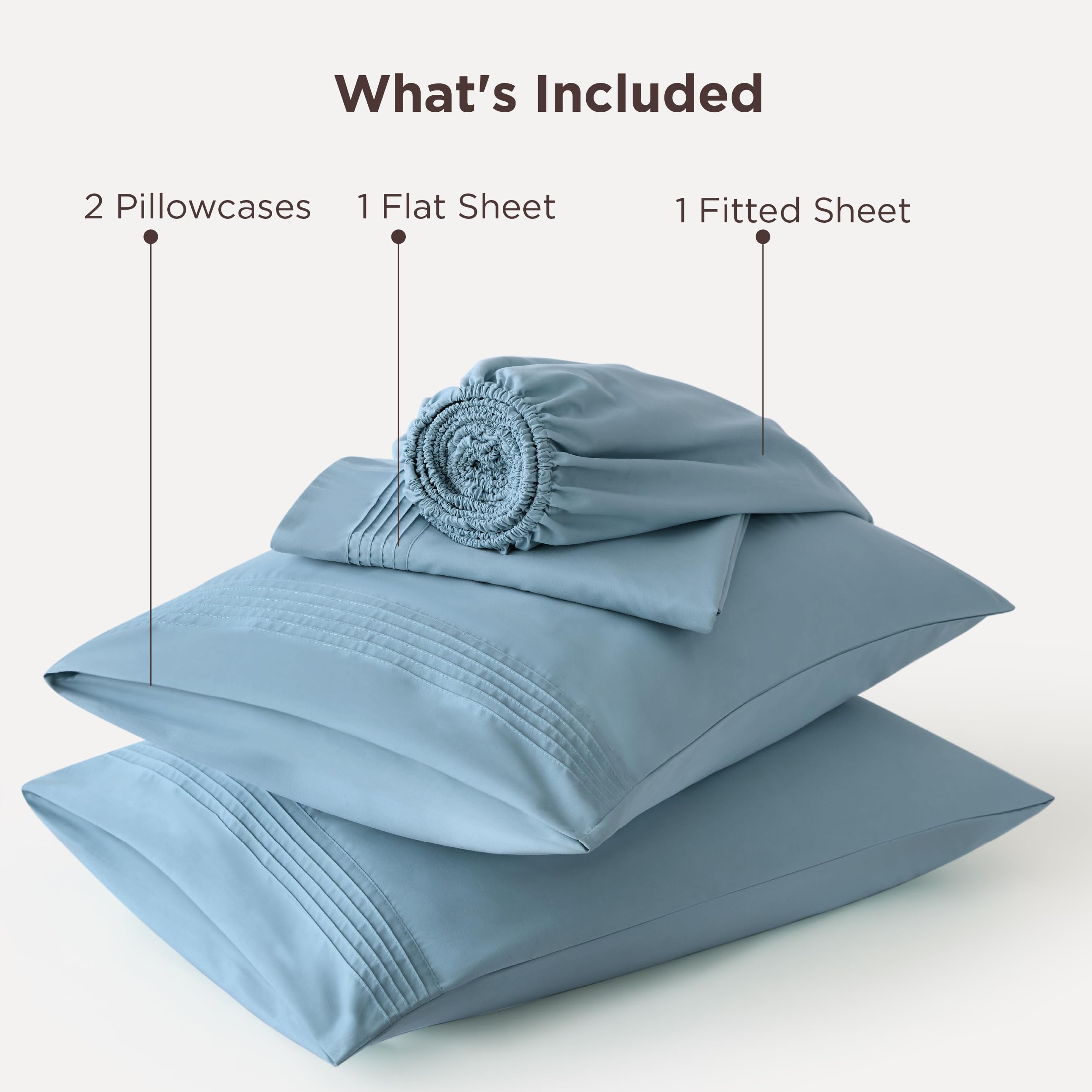 Bedsure brushed fabric close-up highlights softness and durability