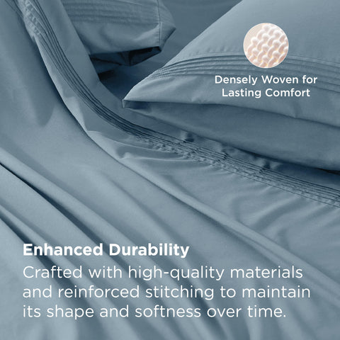 Bedsure pintuck edge pillowcases complete the premium coordinated look