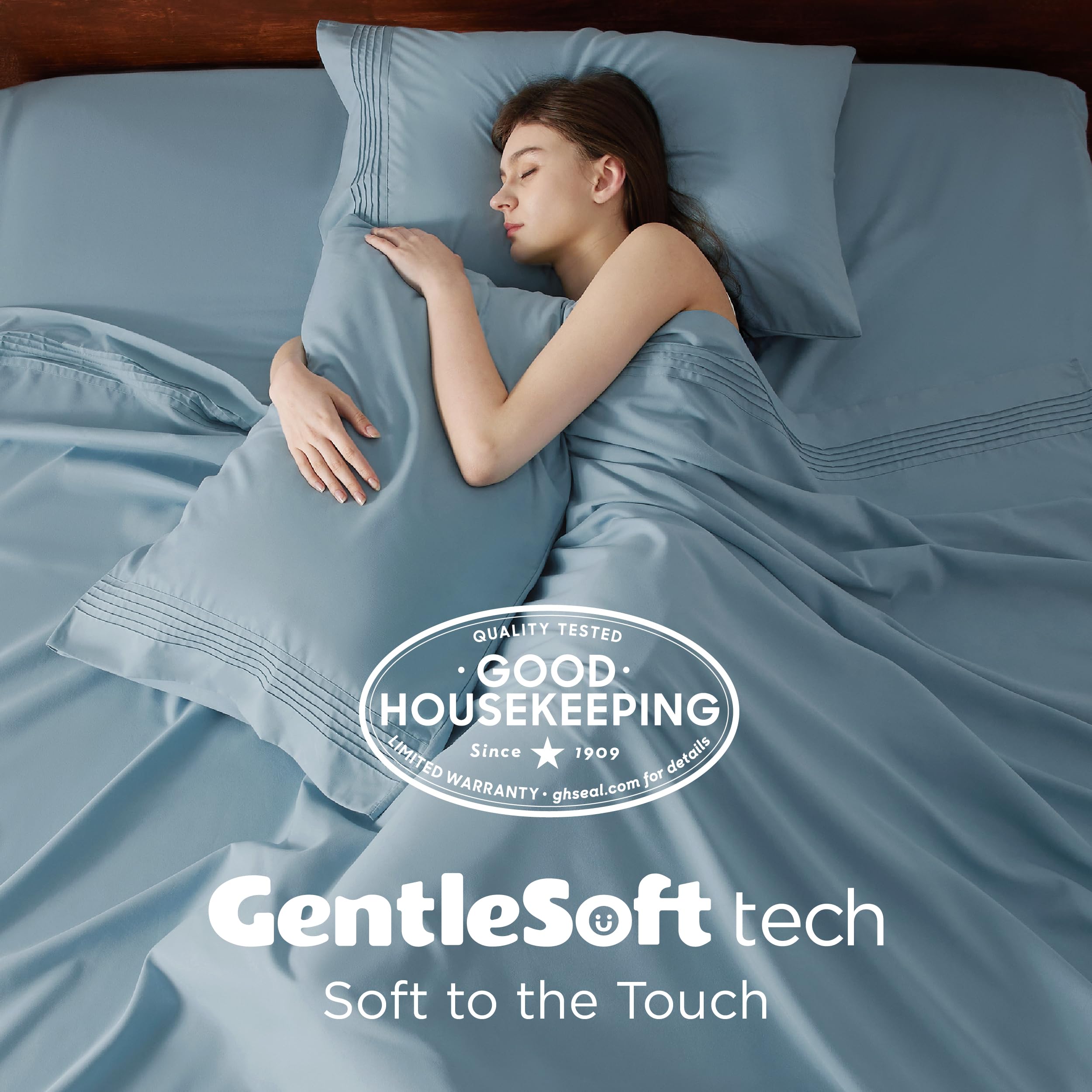 Bedsure pintuck top sheet adds subtle texture to the bed ensemble