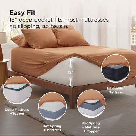 Bedsure pillowcases with smooth edges and plush feel for restful sleep.