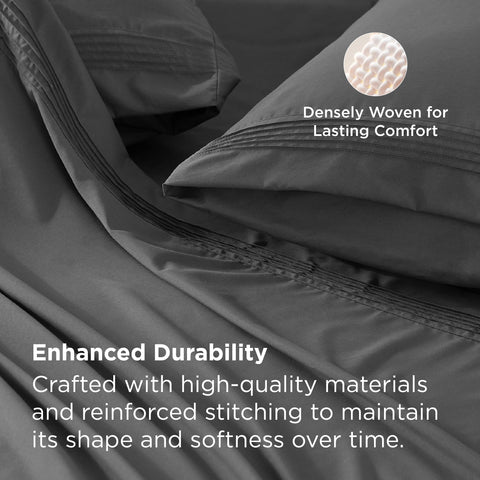 Bedsure pillowcases included complement the deep pocket set.