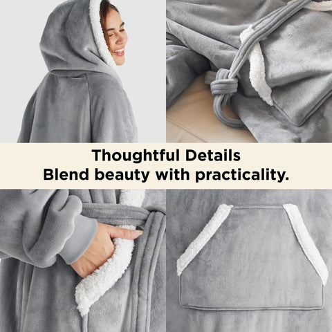 Bedsure deep pockets keep hands warm and items handy