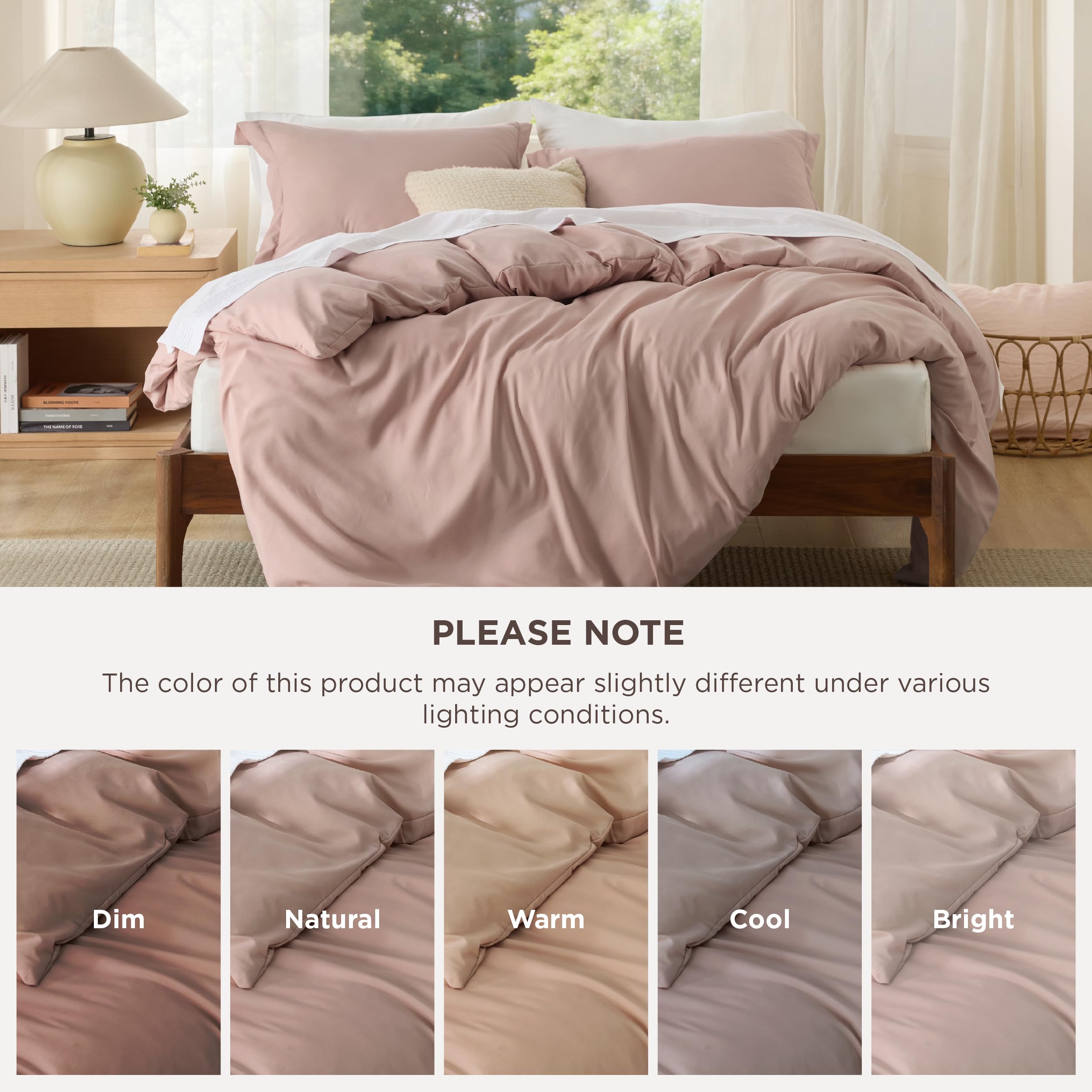 Bedsure double-brushed fabric feels ultra-soft on skin.