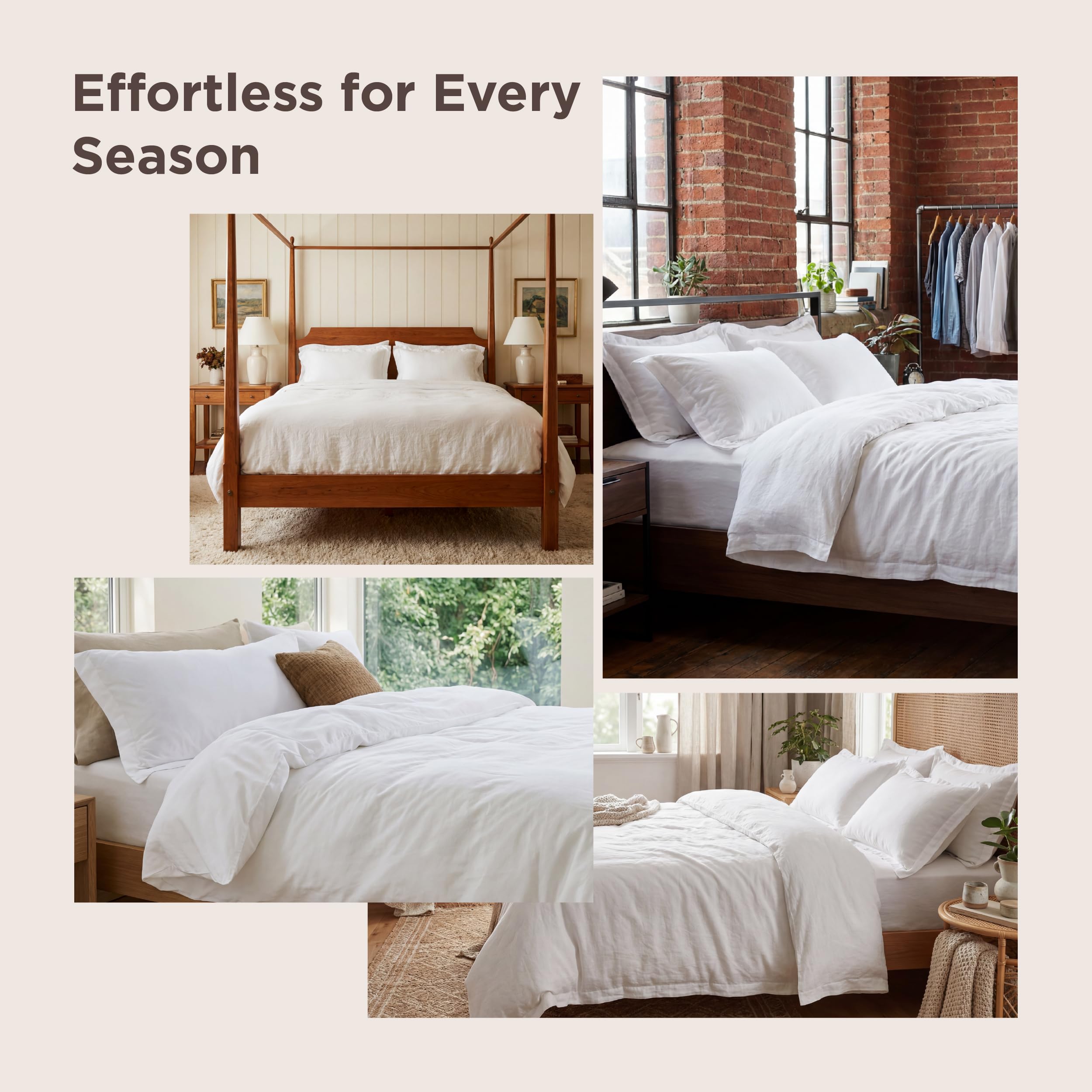 Bedsure duvet cover king size color options close-up for versatile styling