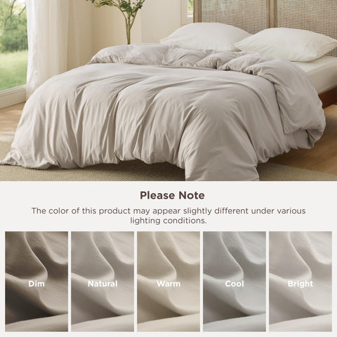 Bedsure duvet cover lightweight design suitable for year-round use