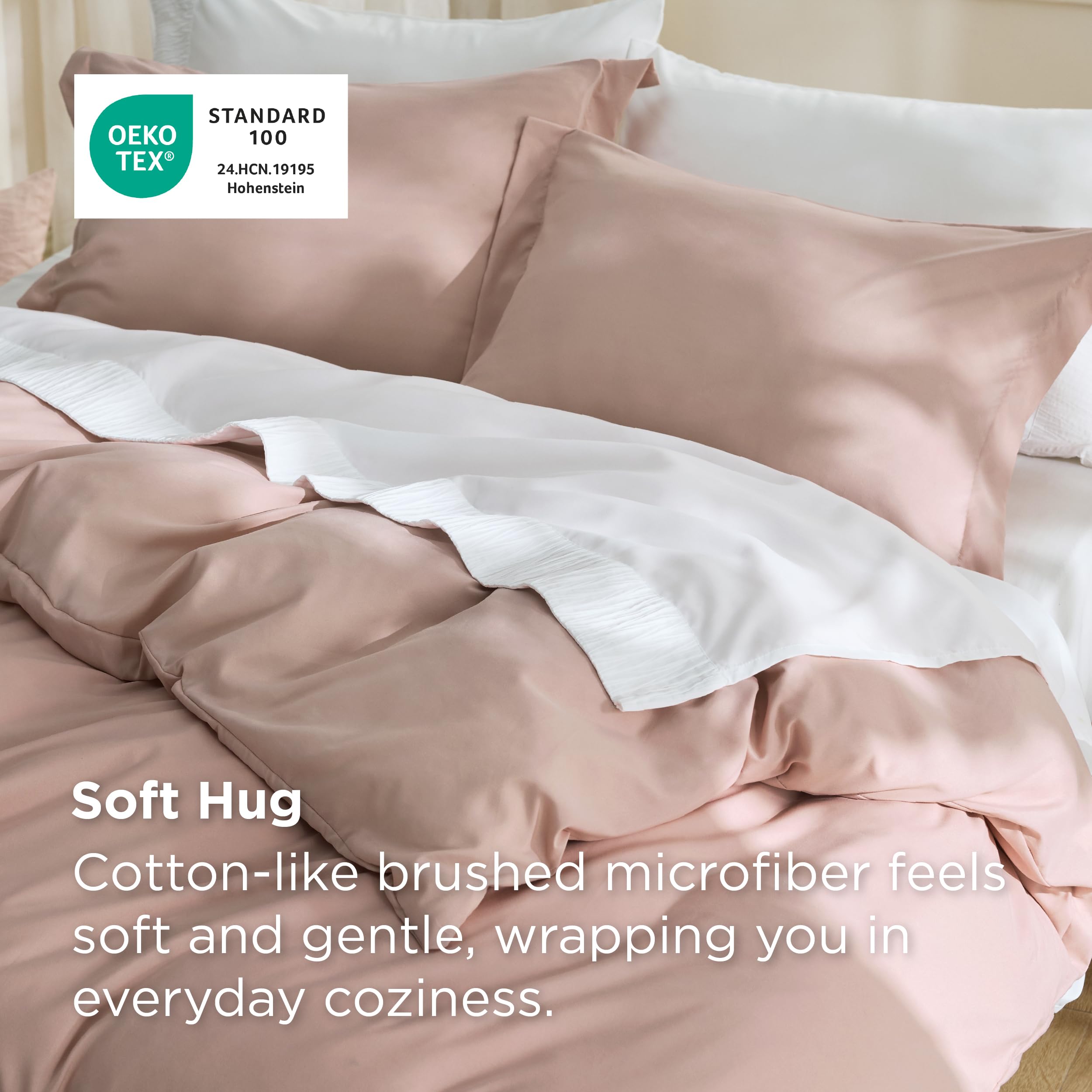 Bedsure duvet cover with eight corner ties keeps the insert secure.