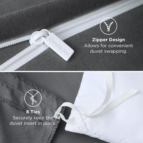 Bedsure easy-care fabric is machine washable and dryer-friendly.