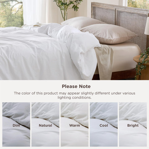 Bedsure queen prewashed polyester for soft, low-maintenance care.