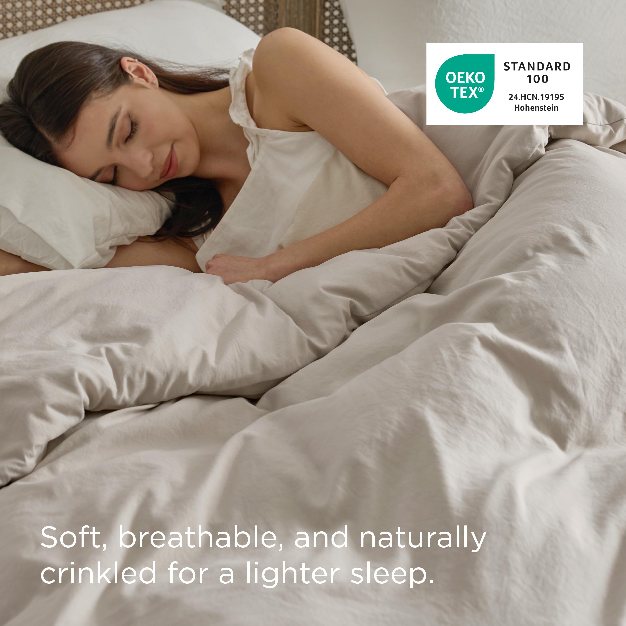 Bedsure duvet cover with zipper closure for quick bed making