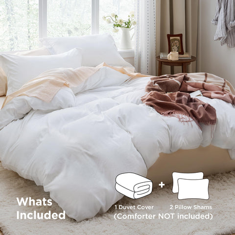 Bedsure duvet cover zipper closure detail for quick, secure bedding