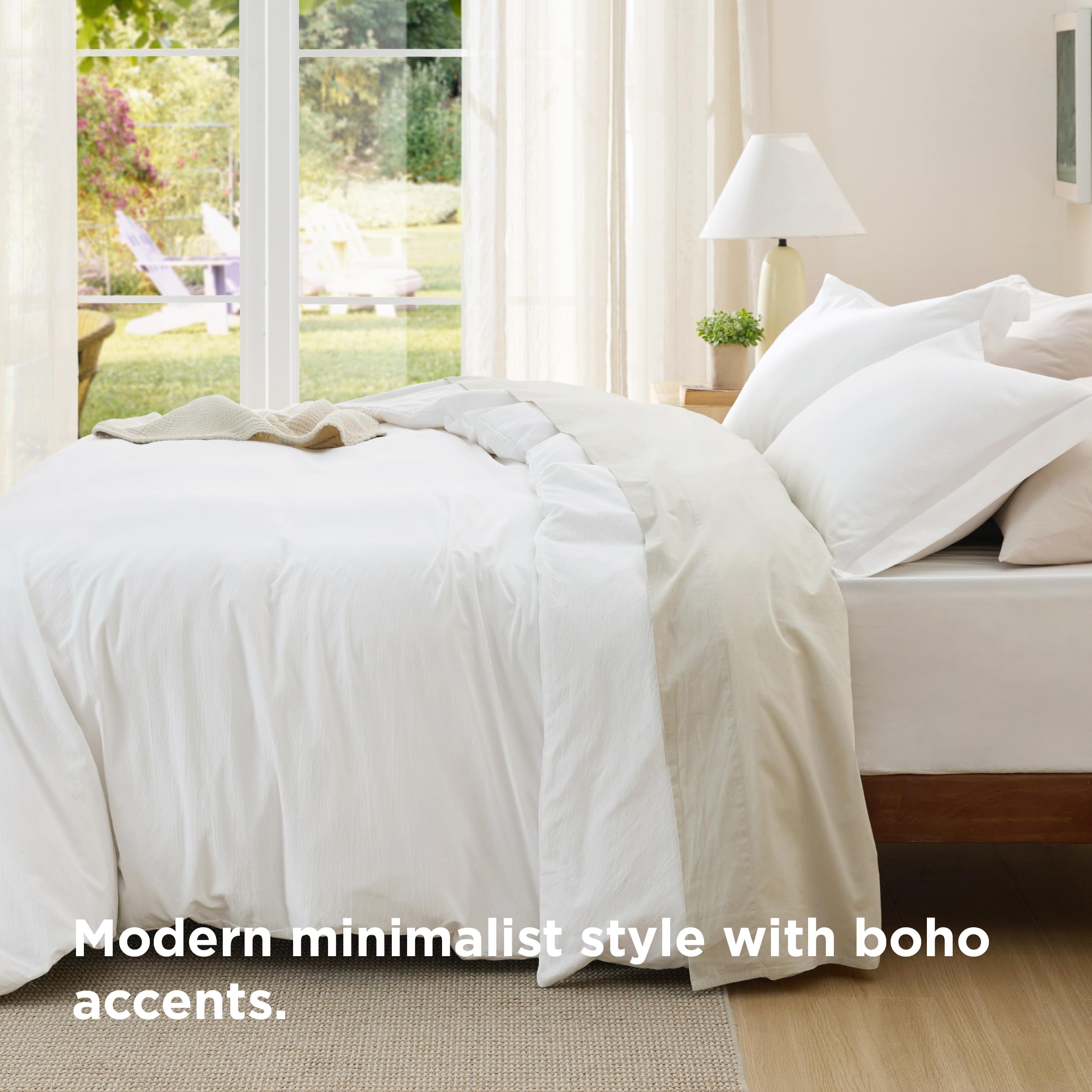 Bedsure zipper-closure design keeps the duvet securely in place overnight