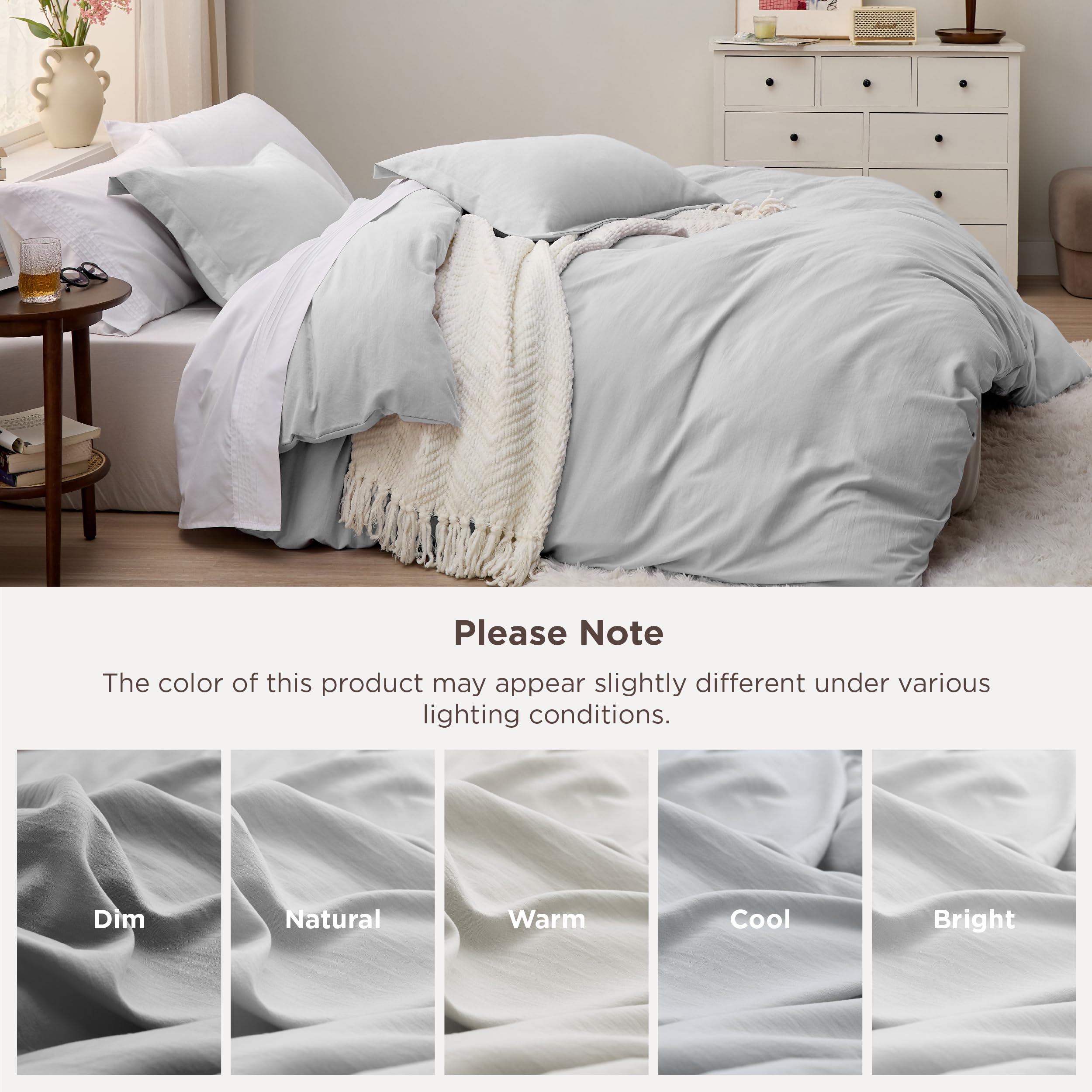 Bedsure easy-care bedding designed for simple washing and quick drying