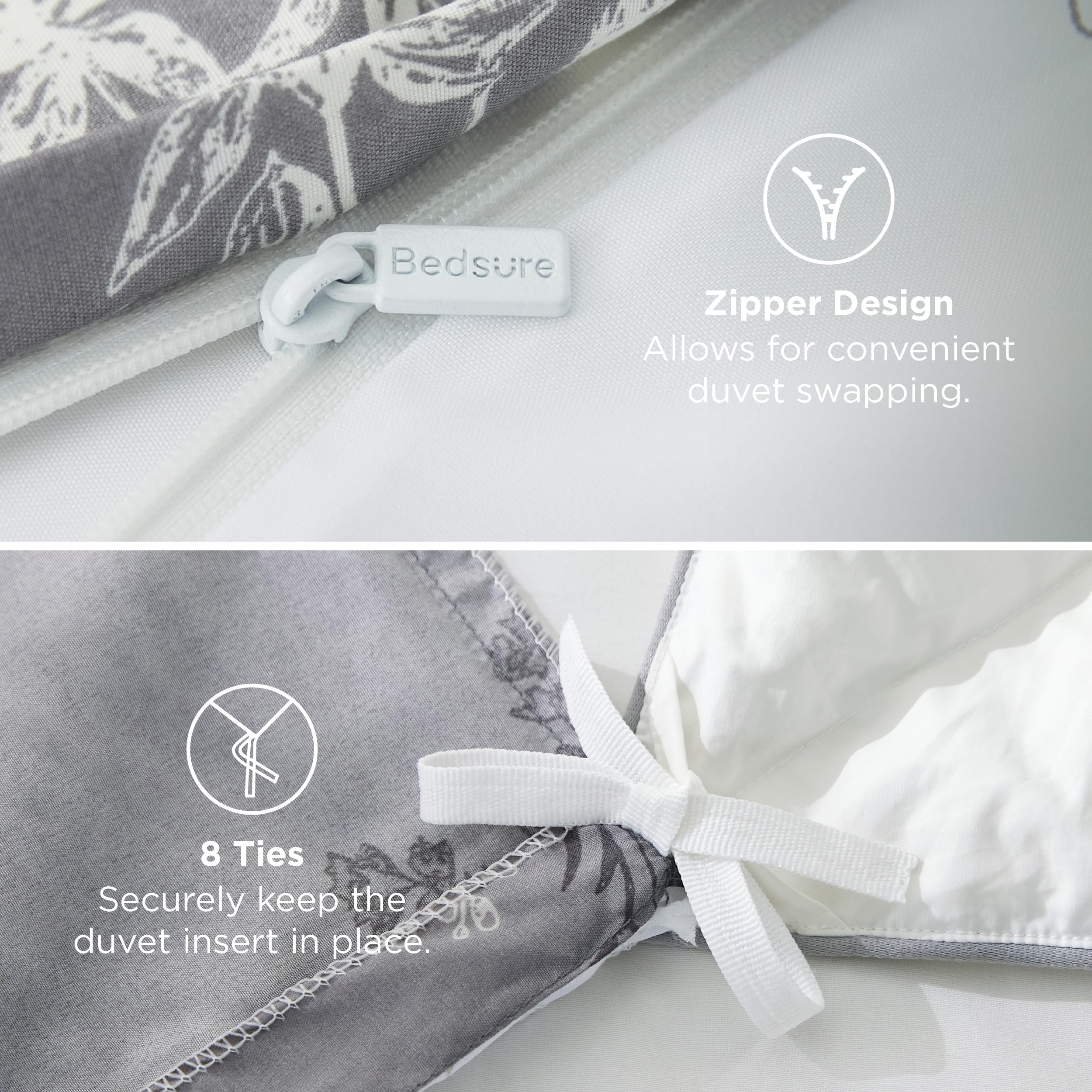 Bedsure easy-care duvet cover is machine washable for quick refresh
