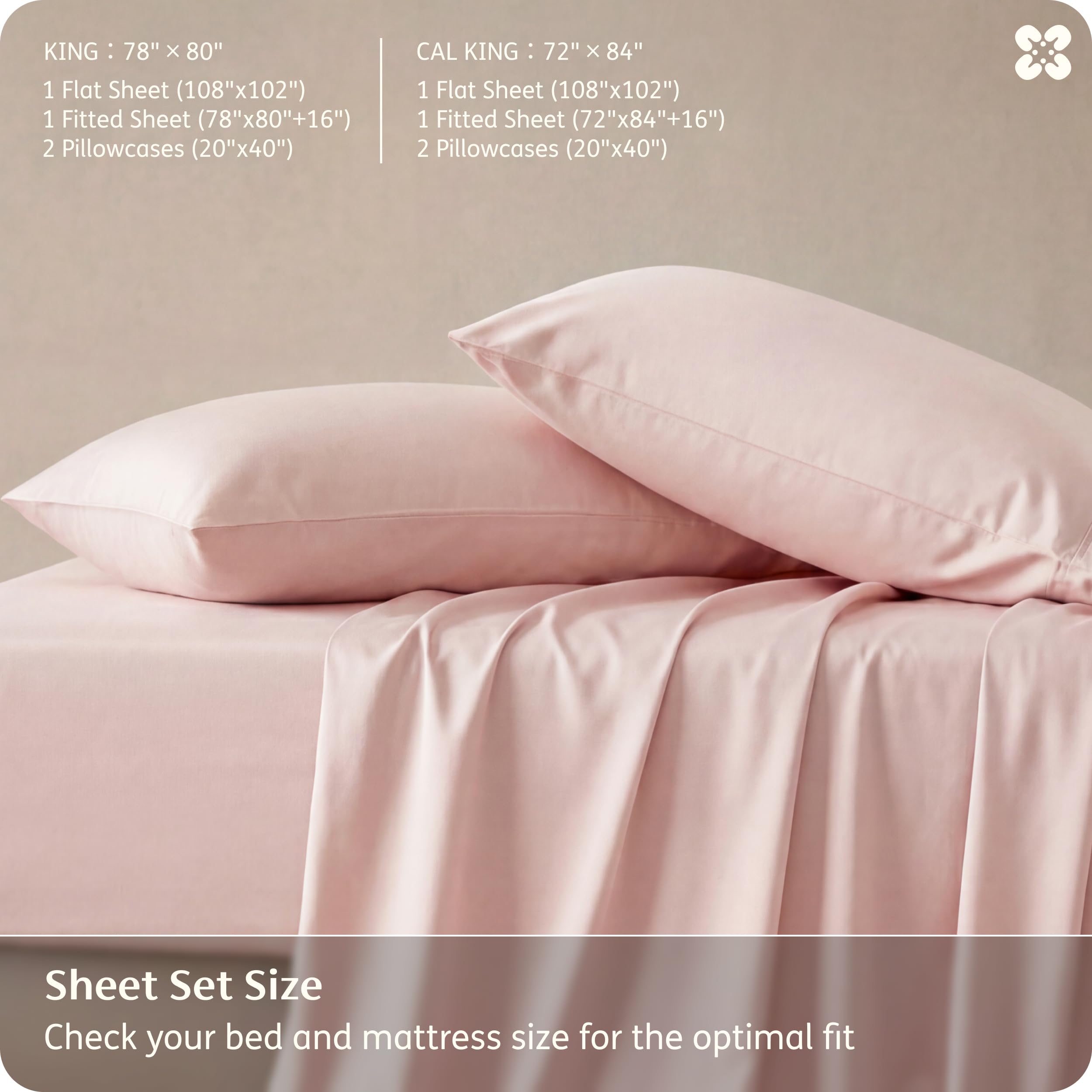 Bedsure easy-care label advises cold wash and low tumble dry for longevity.