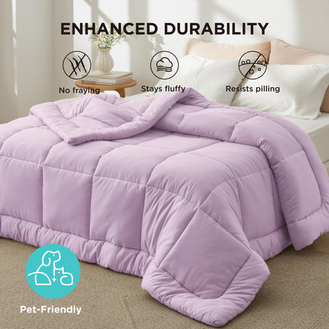 Bedsure easy-care guidance shown for machine wash and tumble dry.