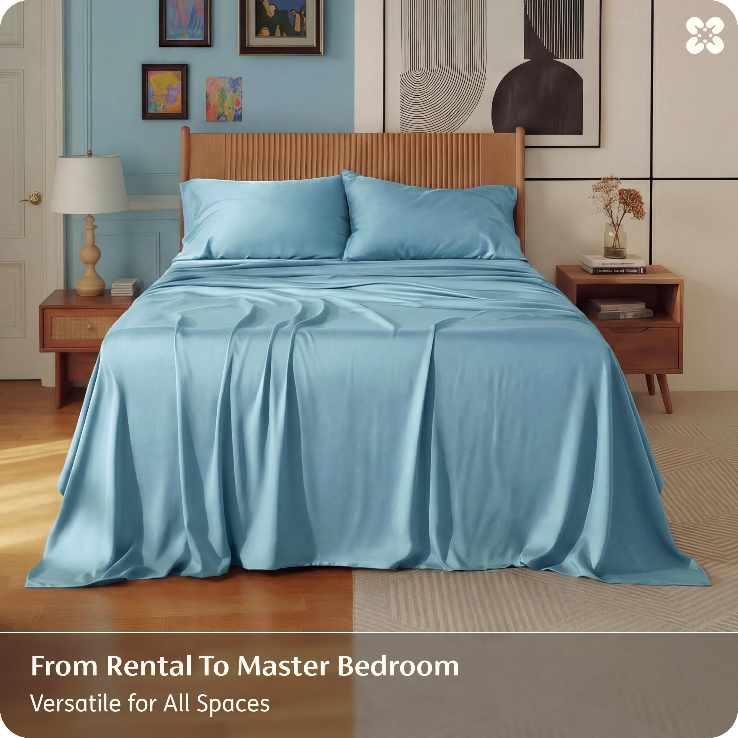 Bedsure care guide image emphasizes easy cold-water washing and low tumble drying