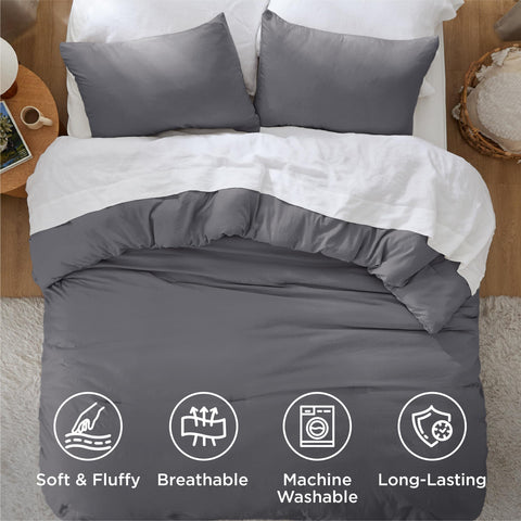 Bedsure easy-care fabric is machine washable for simple laundry days.