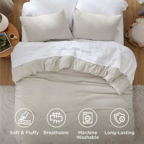 Bedsure easy-care machine-washable set designed for simple maintenance