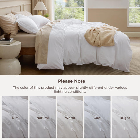 Bedsure easy-care cotton duvet cover remains soft after washing