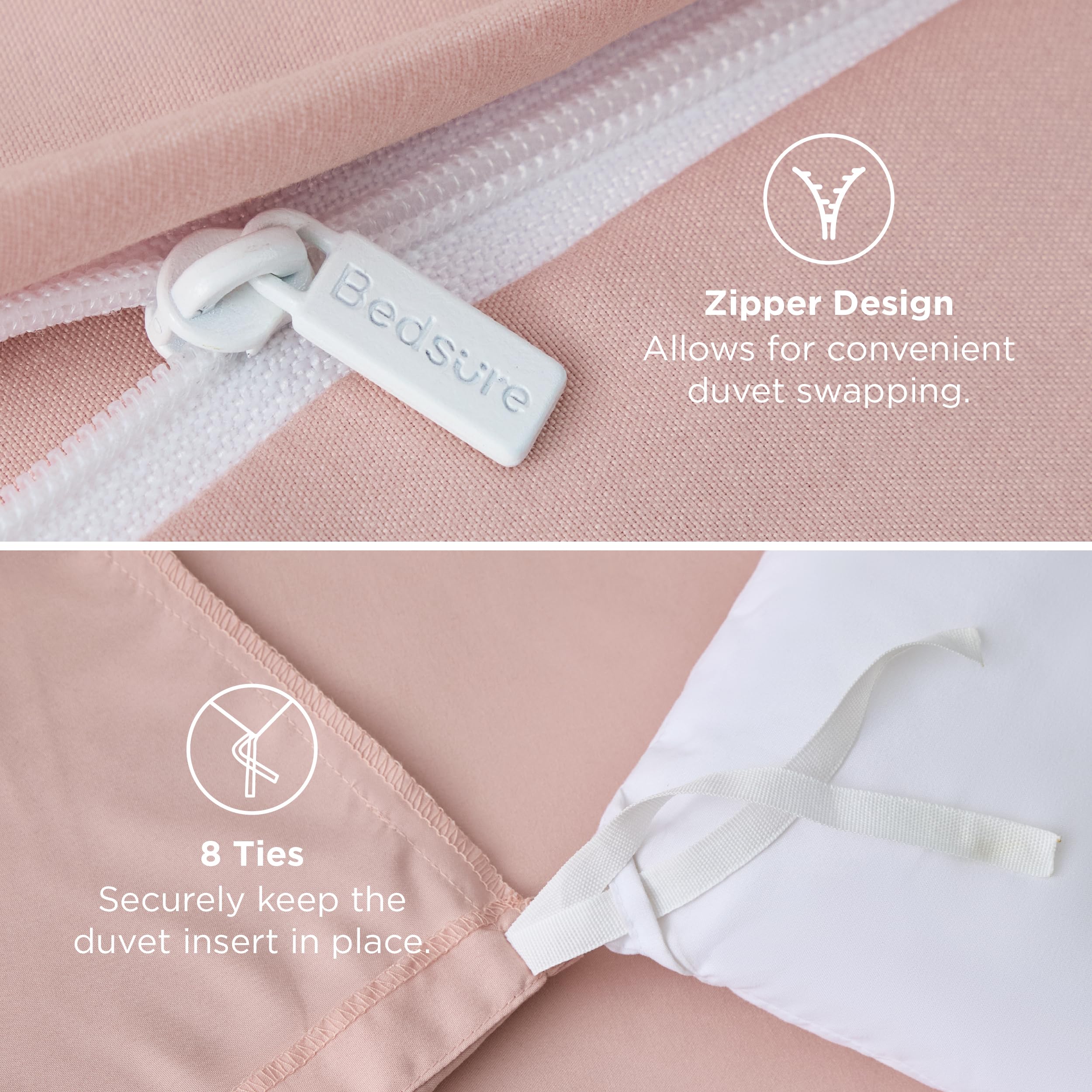 Bedsure machine washable bedding simplifies cleanups with gentle cycles.