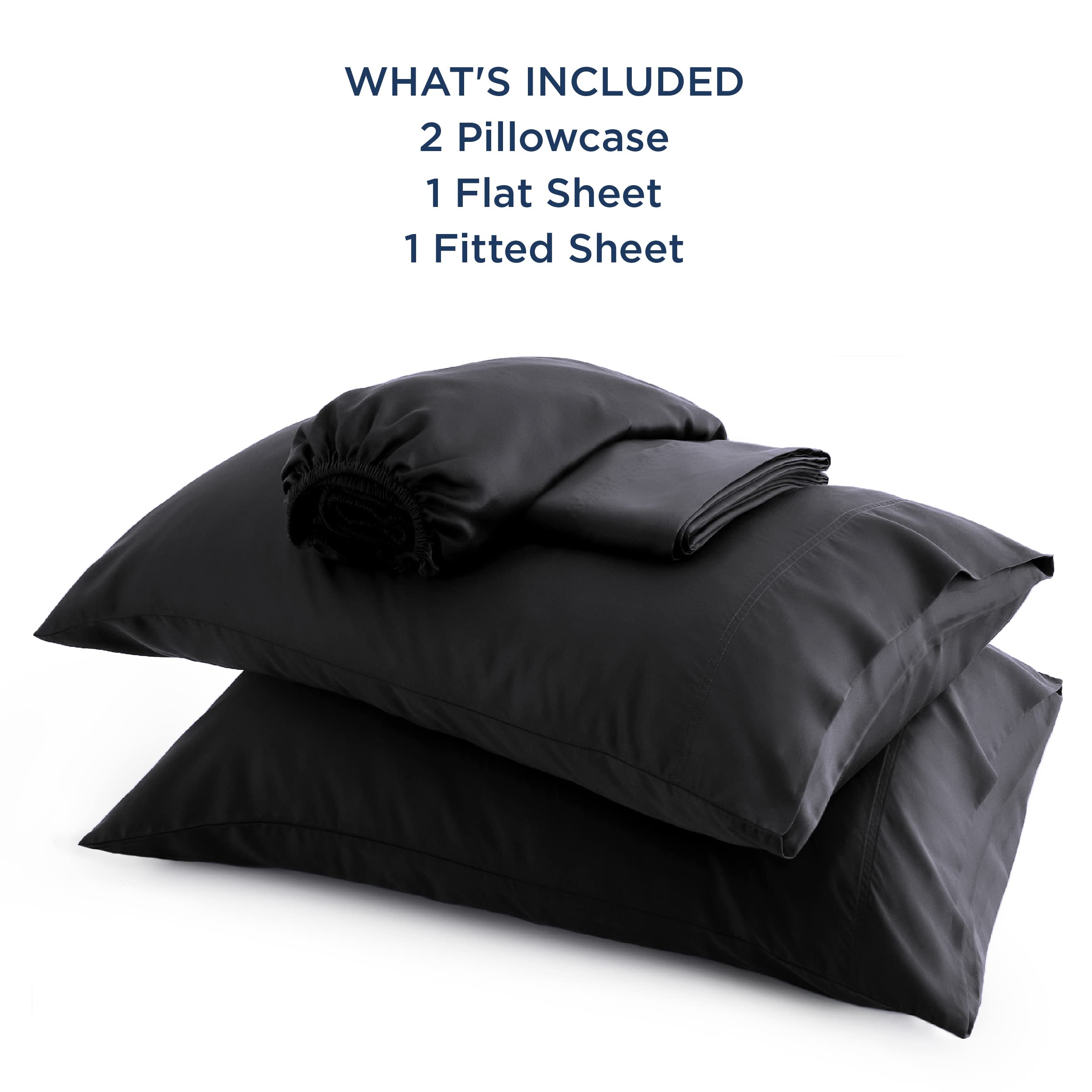 Bedsure easy-care sheets machine washable for busy nights