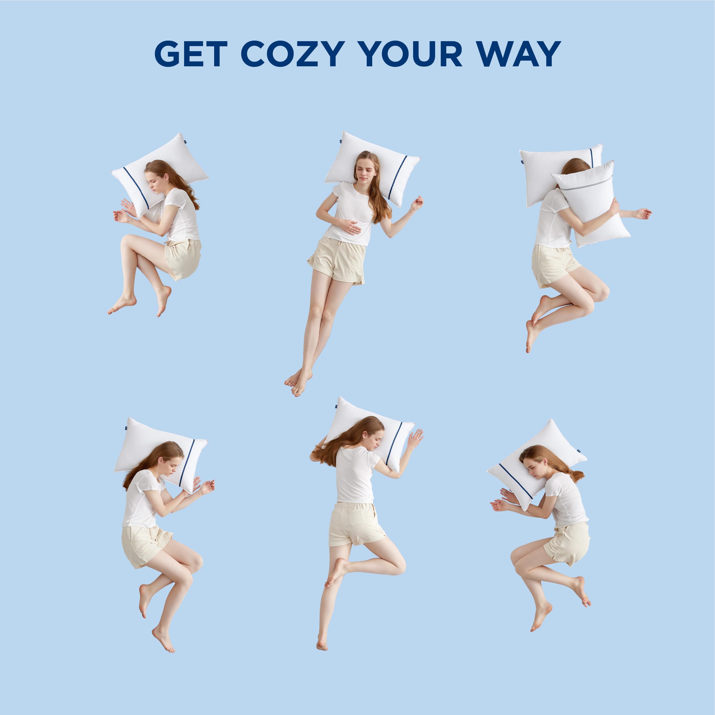 Bedsure easy-care pillow care instructions for maintaining softness
