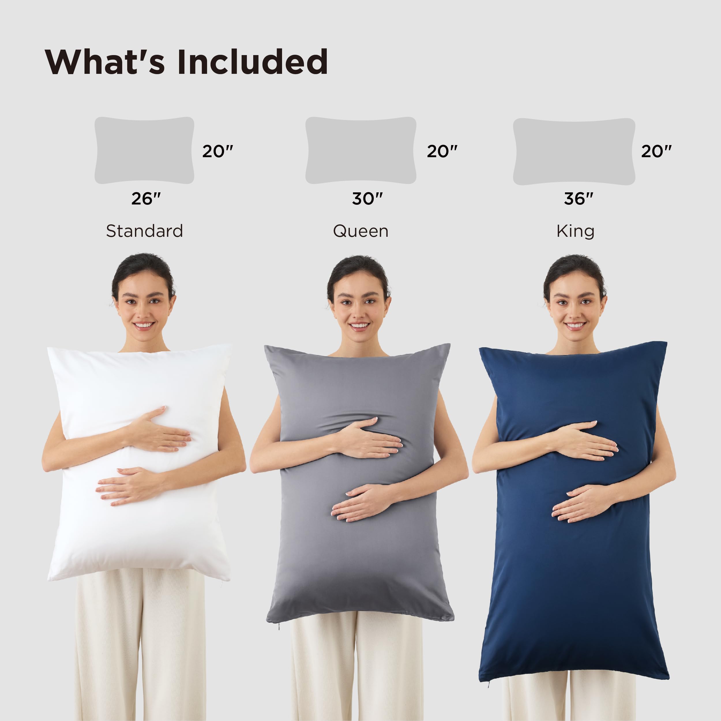Bedsure easy-care pillowcase is machine washable for simple upkeep.