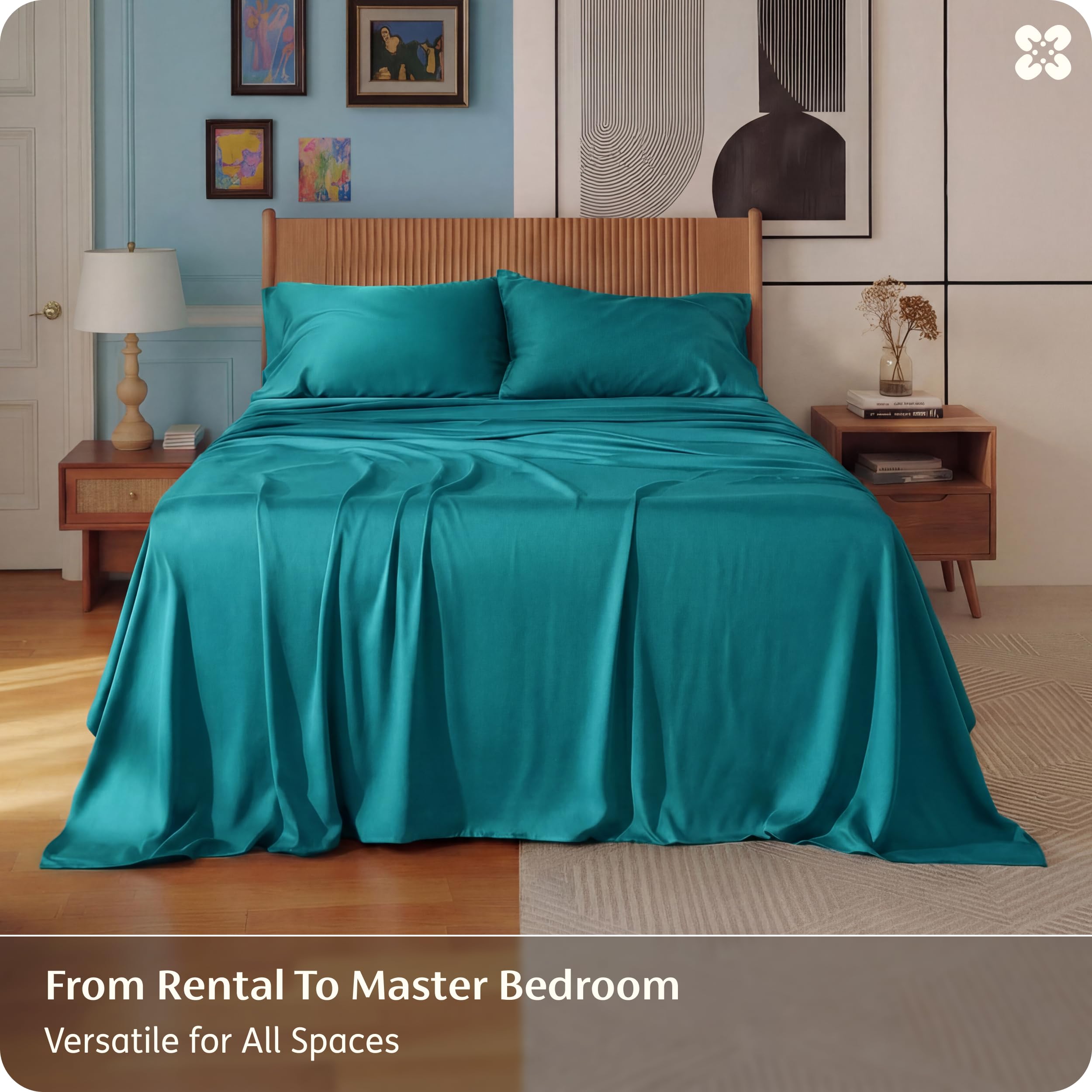 Bedsure easy-care sheets machine washable for quick, wrinkle-reducing laundry.