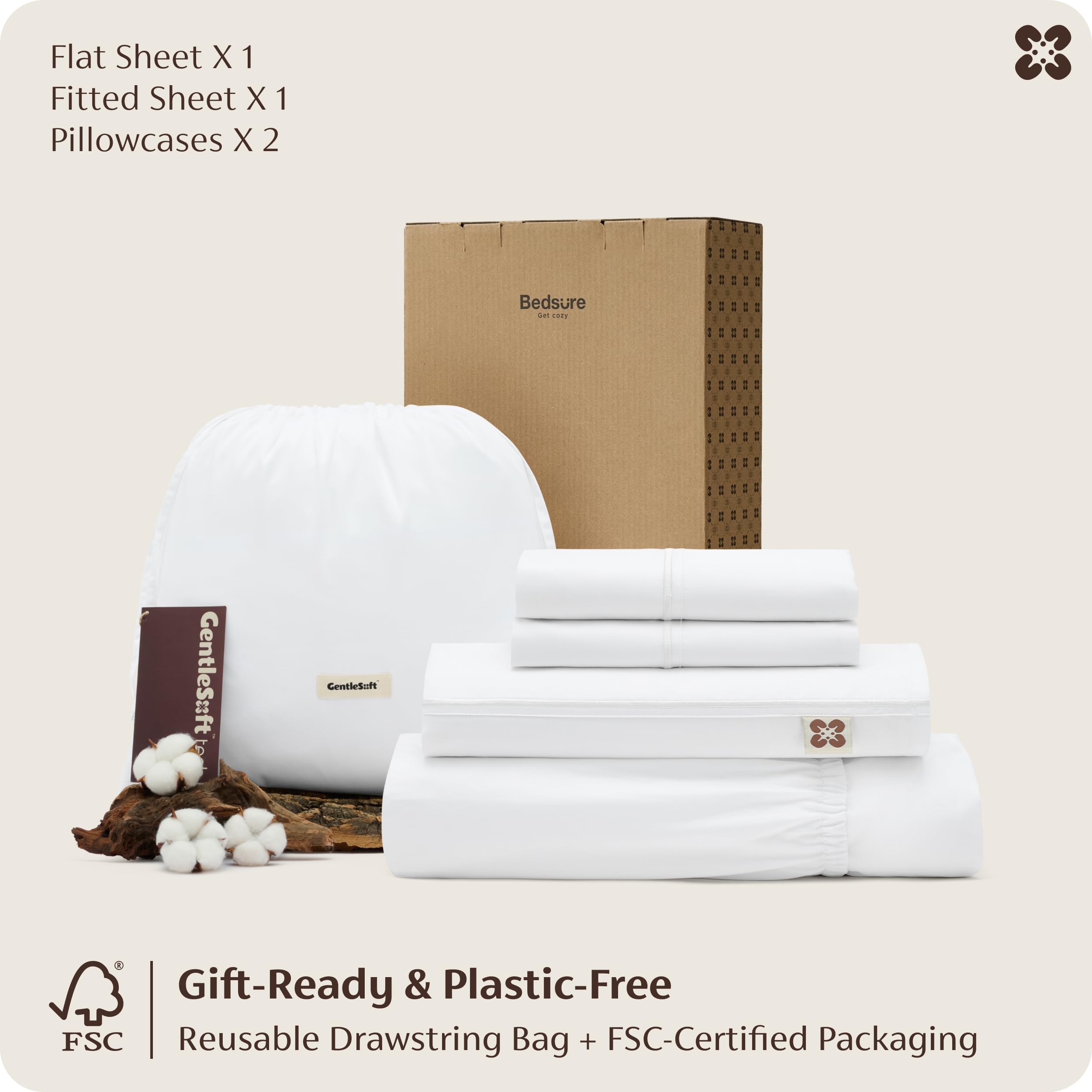Bedsure OEKO-TEX certified sheets for gentle, safe luxury.
