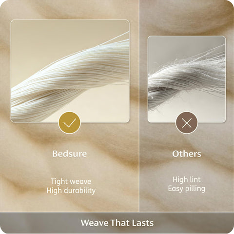 Bedsure king pillowcases offer smooth, neat bed look.