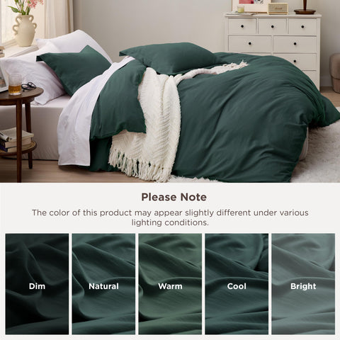 Eight interior corner ties help keep the duvet in place.
